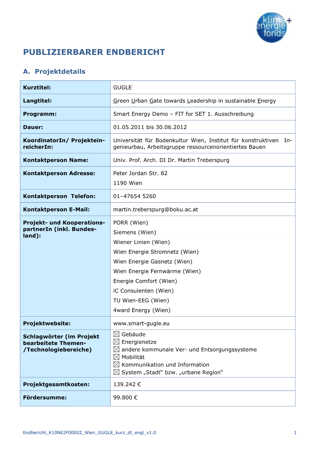 Endbericht Kurzfassung (Pdf, 119