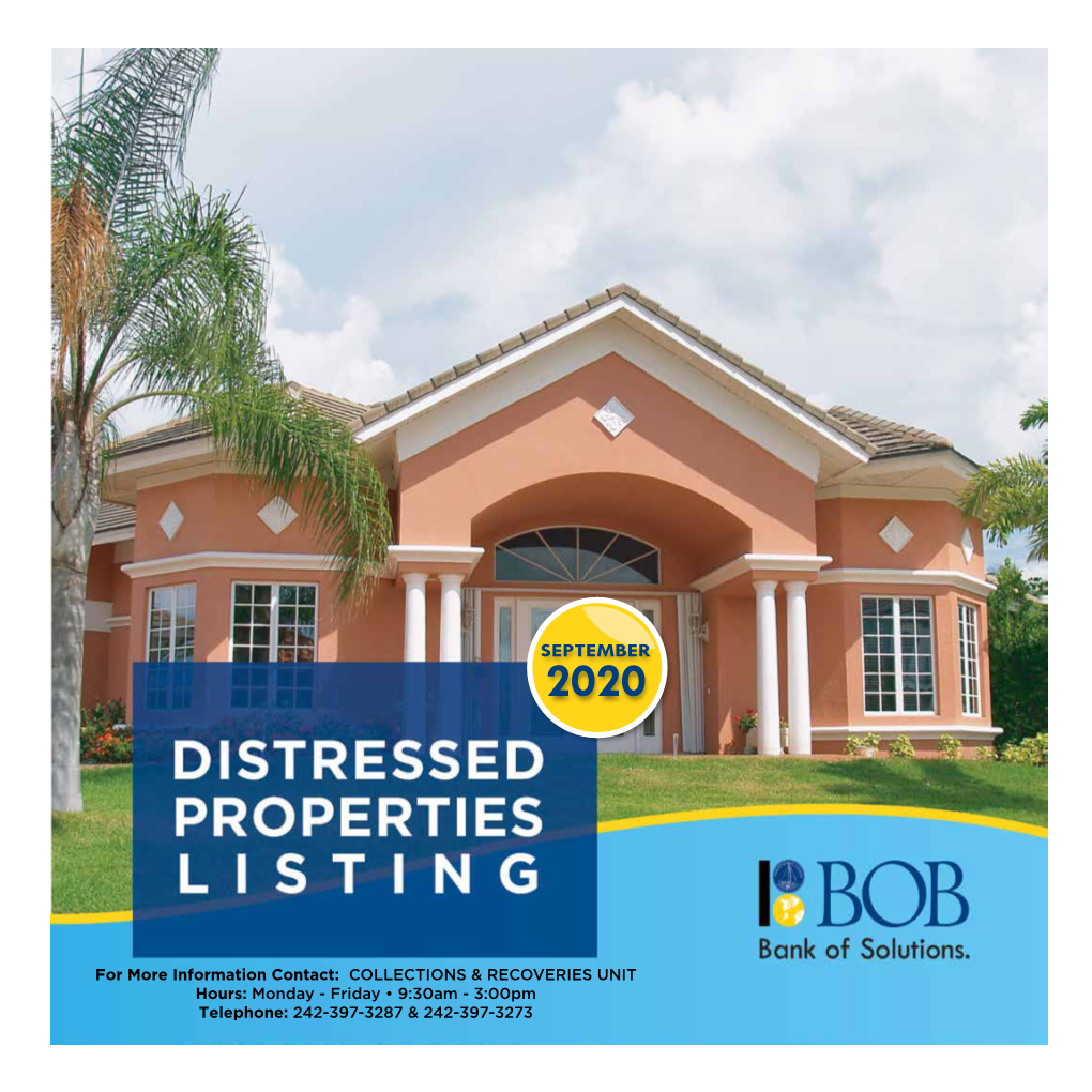 Distressed Properties Listing