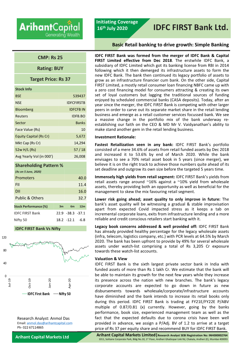 IDFC FIRST Bank Ltd