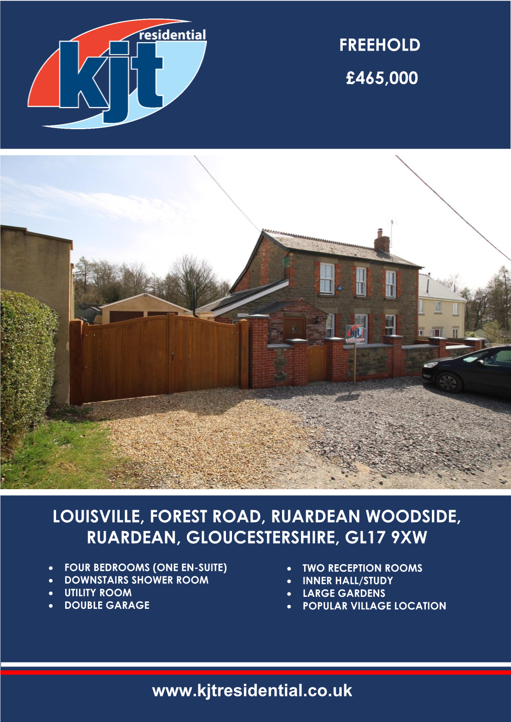 Freehold £465,000 Louisville, Forest Road, Ruardean