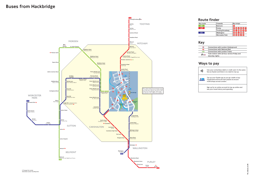 Buses from Hackbridge