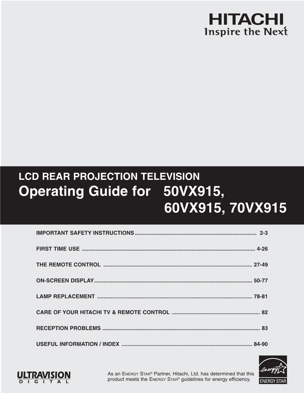 60VX915 Manual