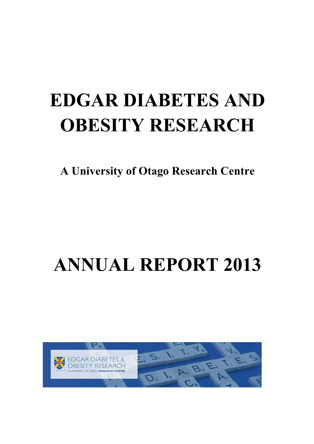 EDOR Annual Report 2013