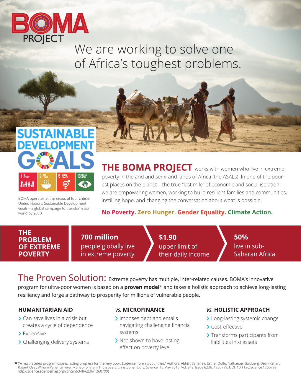 We Are Working to Solve One of Africa's Toughest Problems