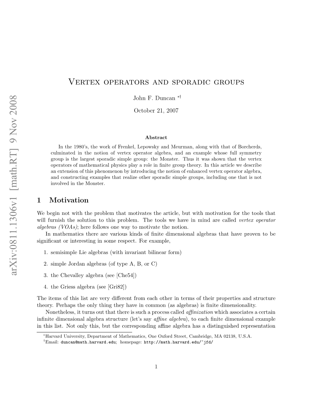 Vertex Operators and Sporadic Groups 2