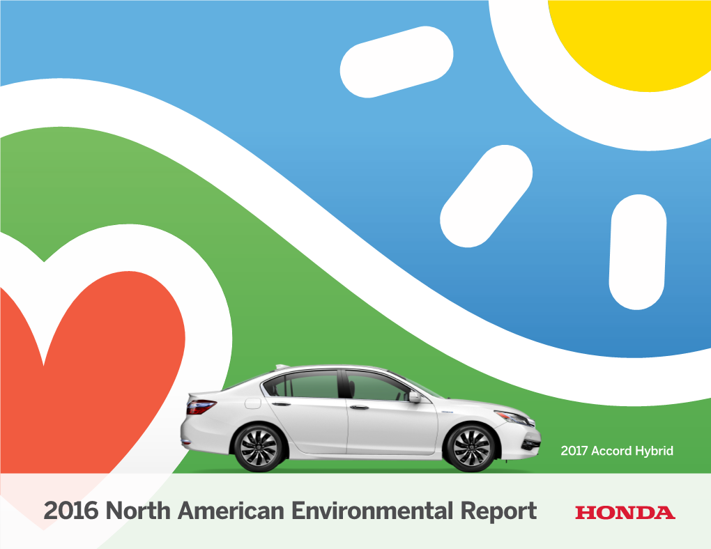 2016 North American Environmental Report Table of Contents