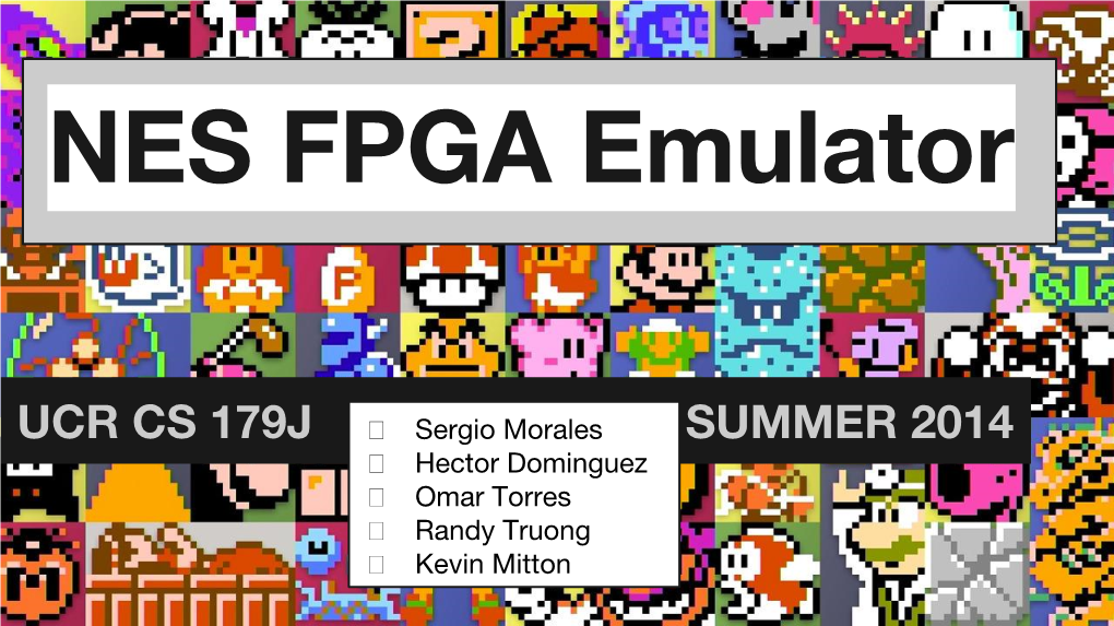 NES FPGA Emulator