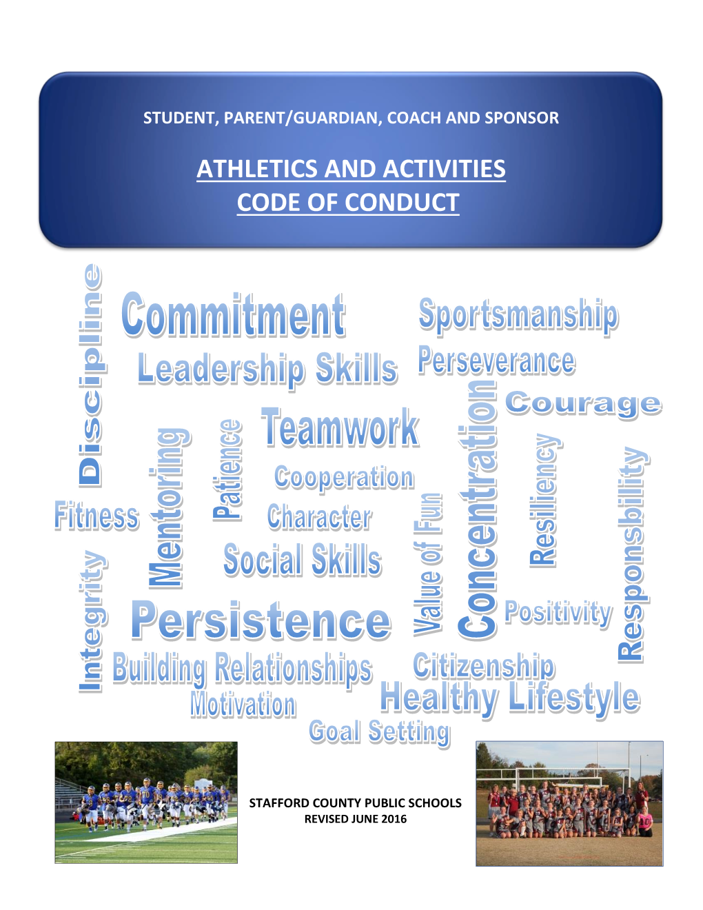 Athletics and Activities Code of Conduct