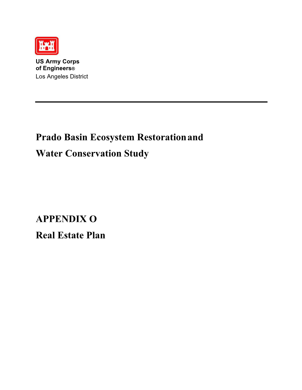 Prado Basin Ecosystem Restoration and Water Conservation Study