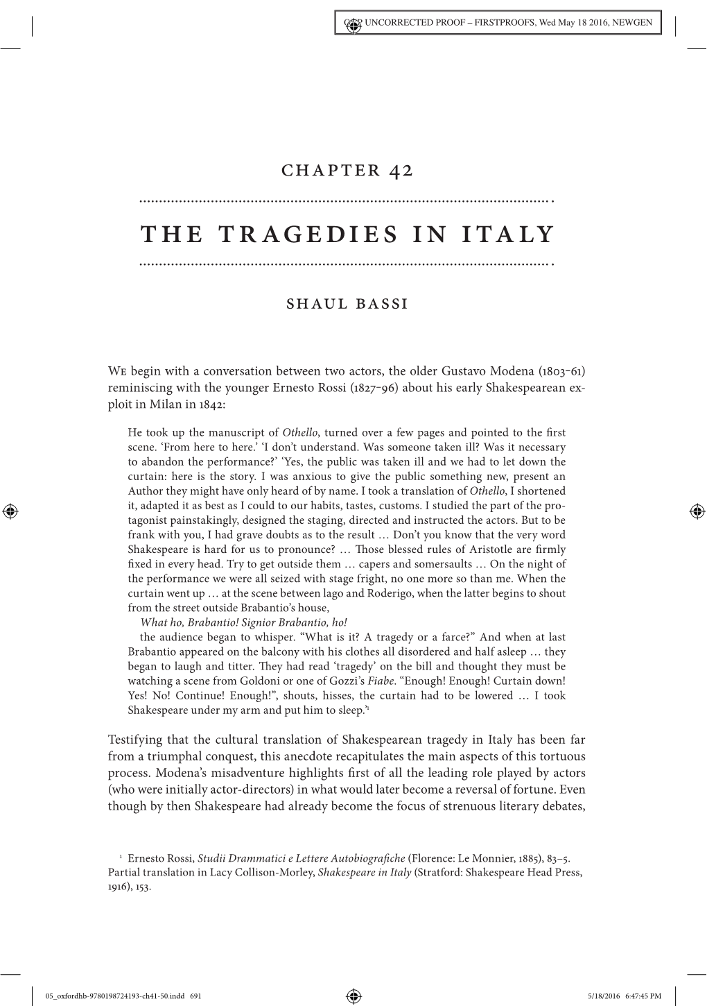 Bassi Tragedies in Italy OUP.Pdf