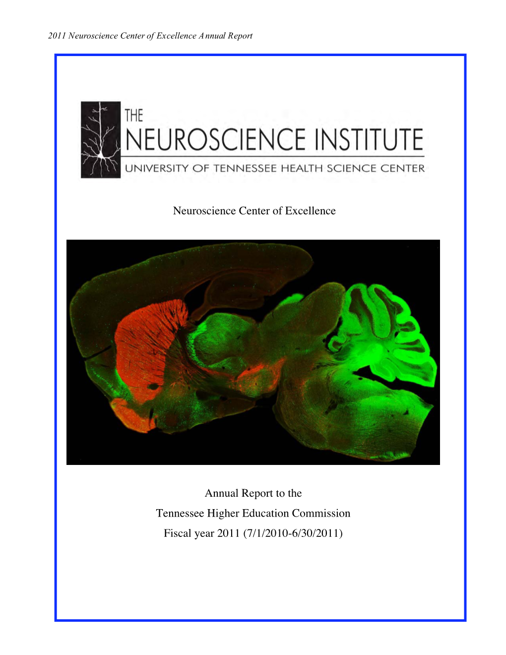 The Neuroscience Institute………………………………………