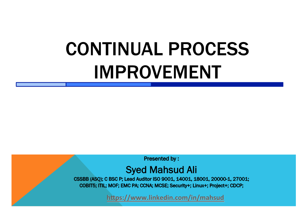 Continual Process Improvement with Kaizen V1.Pptx