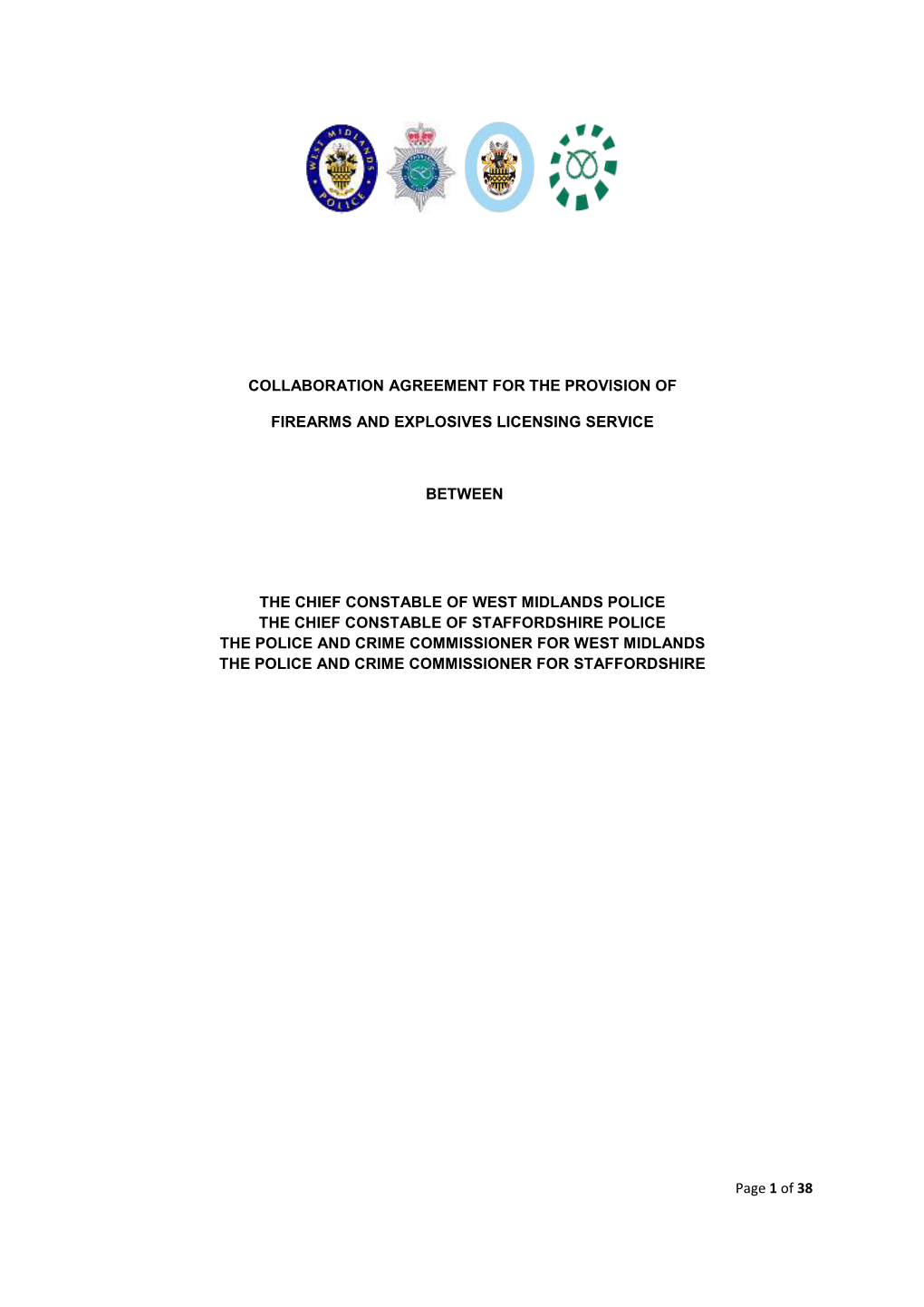 Collaboration Agreement for the Provision Of