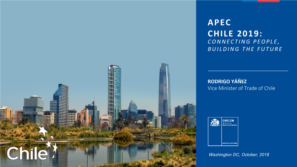 Apec Chile 2019: Connecting People, Building the Future