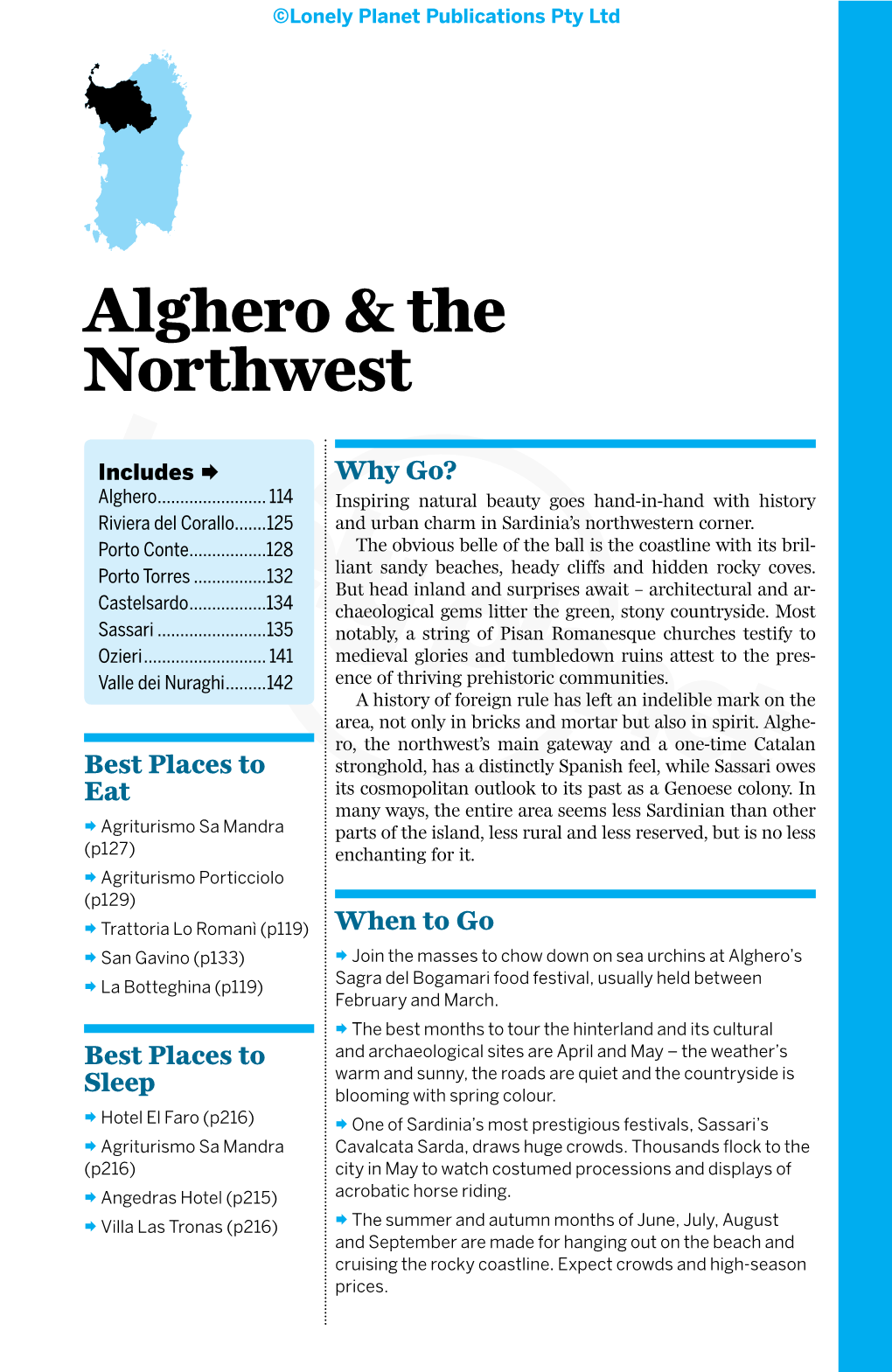 Alghero & the Northwest