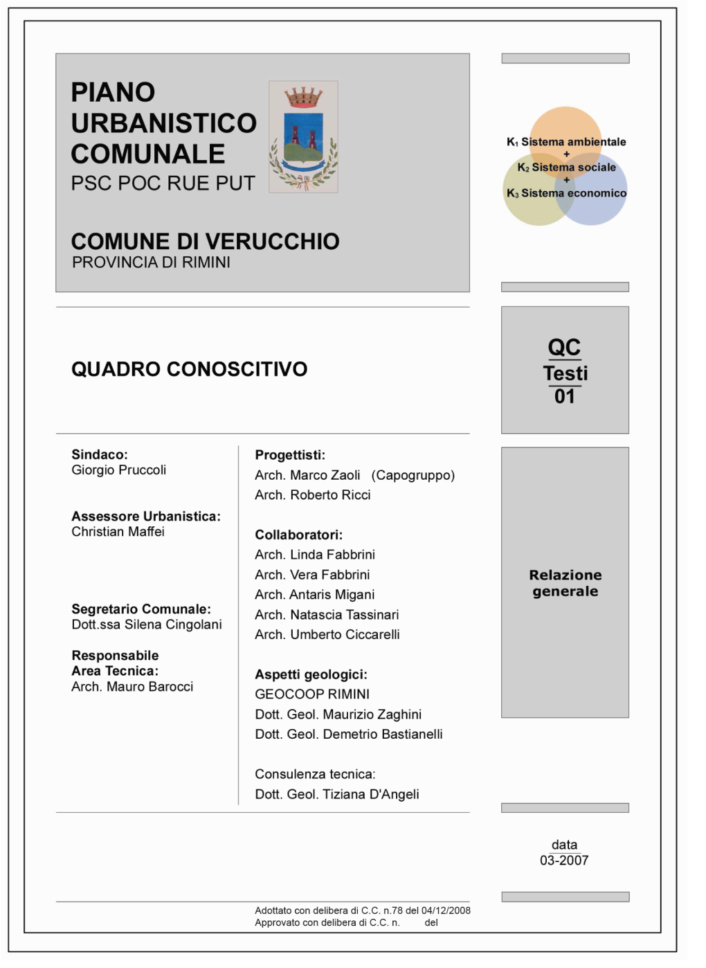 Il Modello Metodologico Utilizzato Per La Formazione Del Quadro Conoscitivo