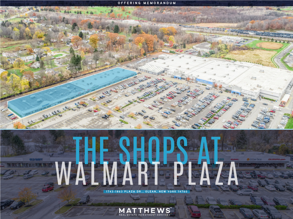 The Shops at Walmart Plaza Executive Overview