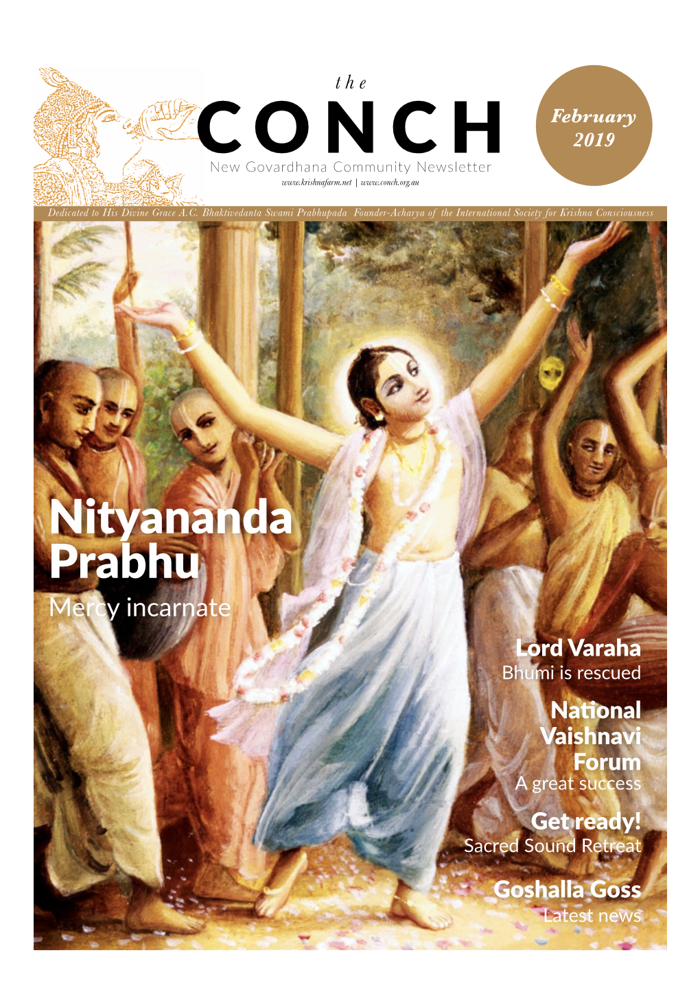 Nityananda Prabhu Mercy Incarnate Lord Varaha Bhumi Is Rescued National Vaishnavi Forum a Great Success Get Ready! Sacred Sound Retreat