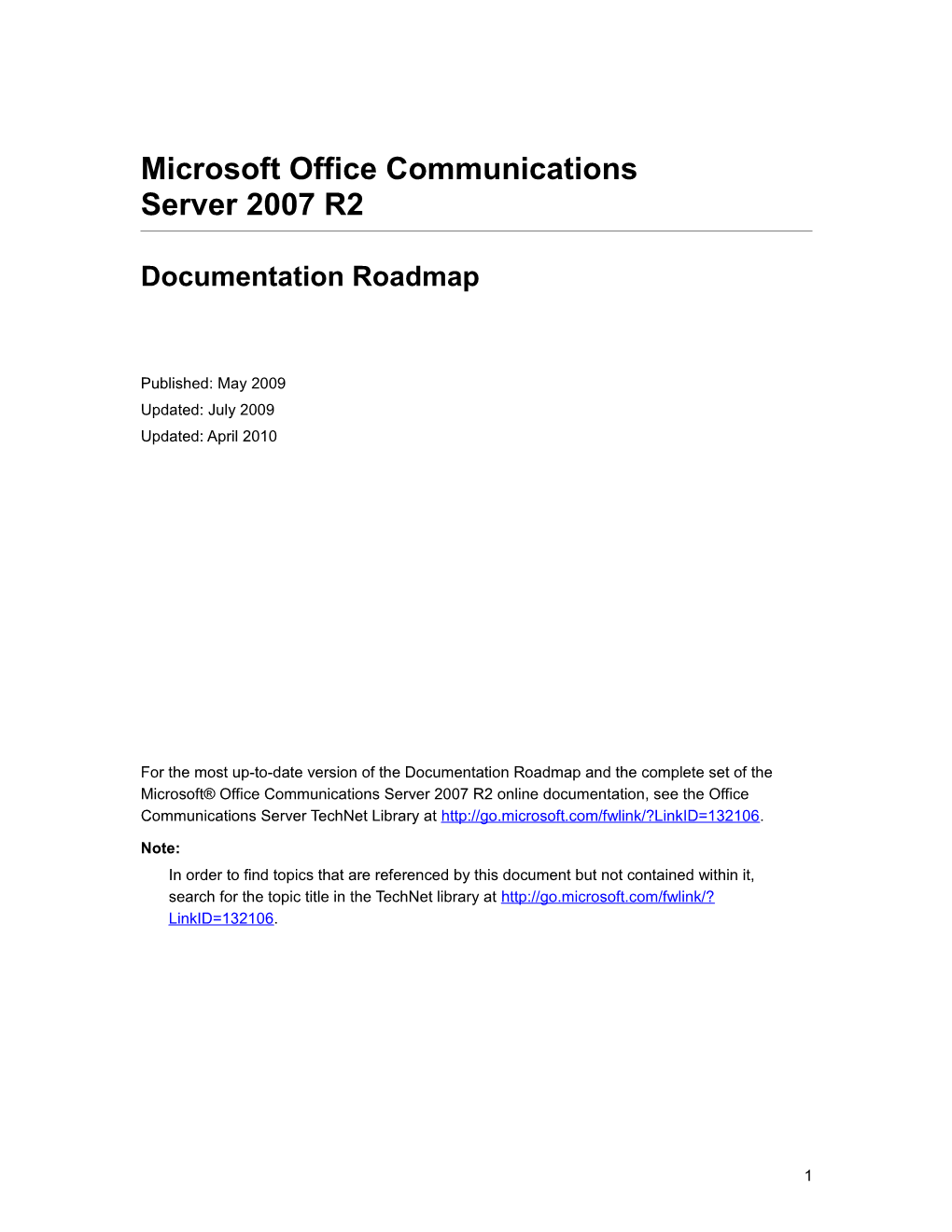 Microsoft Office Communications Server2007r2