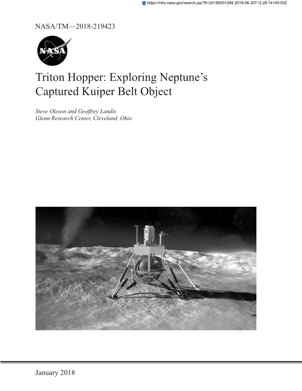 Triton Hopper: Exploring Neptune’S Captured Kuiper Belt Object