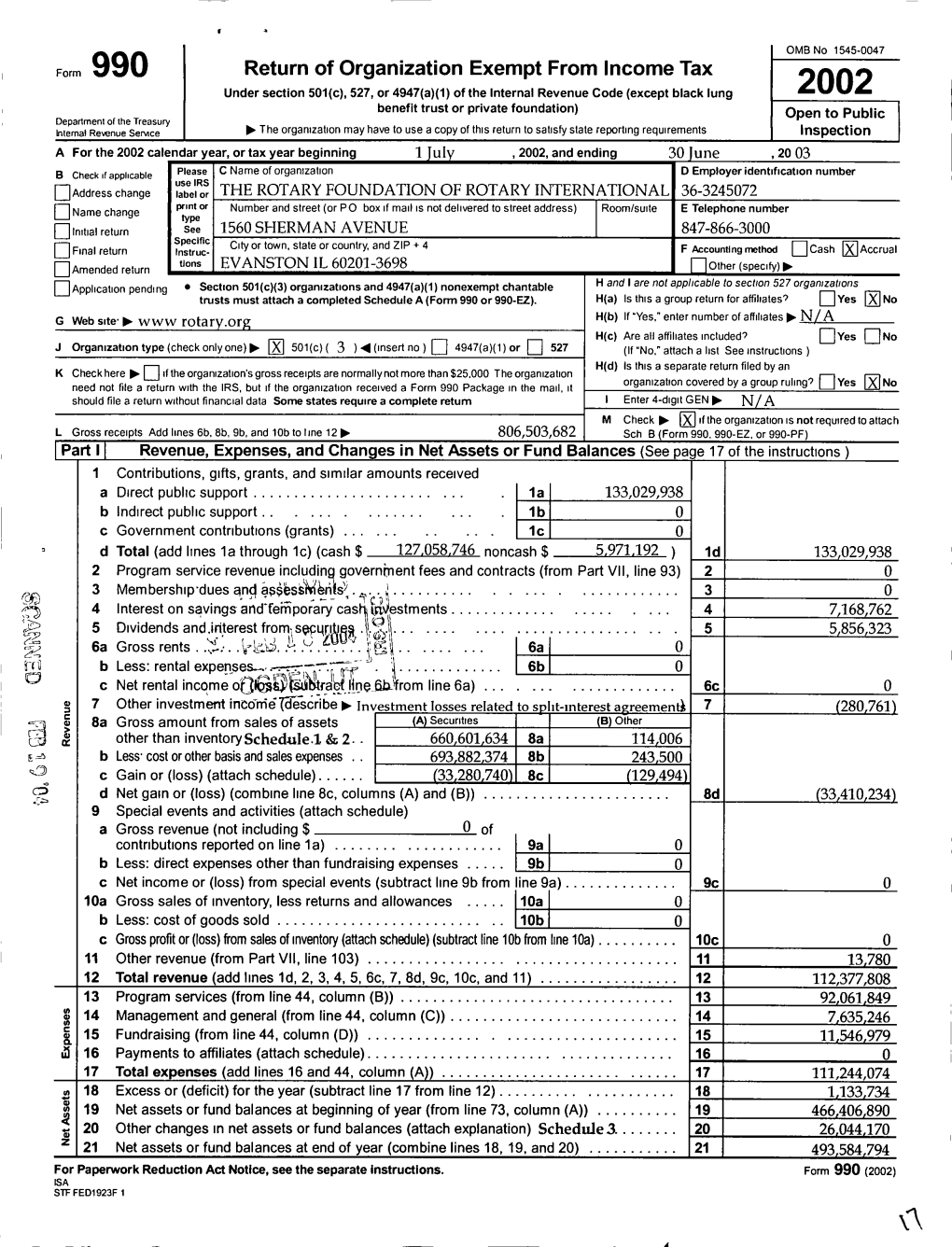 Return of Organization Exempt from Income