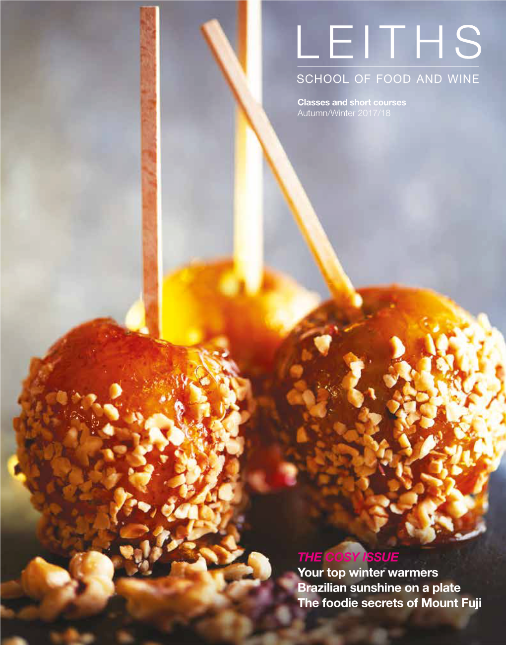 THE COSY ISSUE Your Top Winter Warmers Brazilian Sunshine on a Plate the Foodie Secrets of Mount Fuji LEITHS SHOP