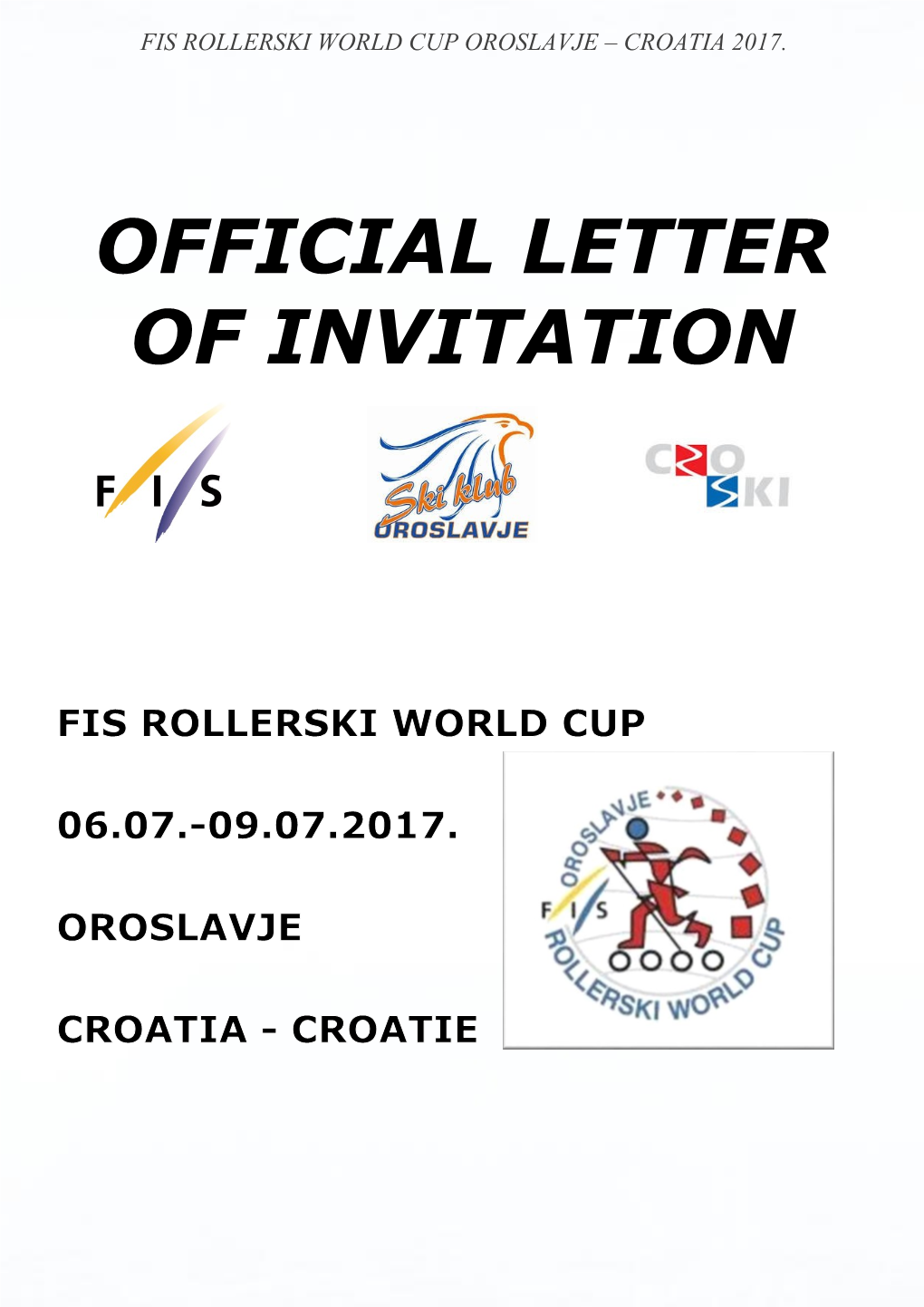 Fis Rollerski World Cup Oroslavje – Croatia 2017