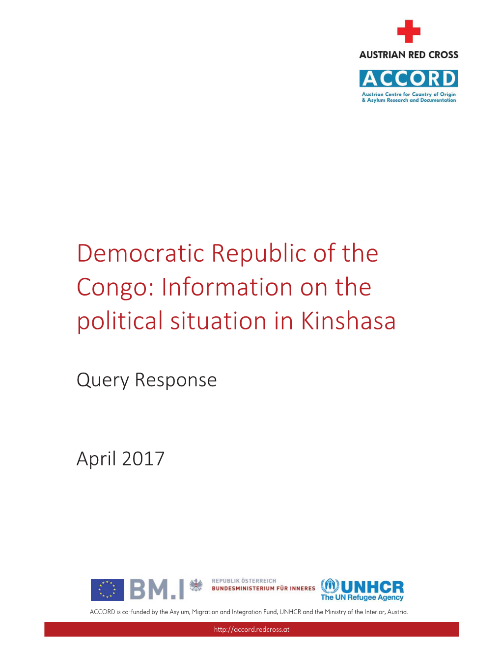 Democratic Republic of the Congo: Information on the Political Situation