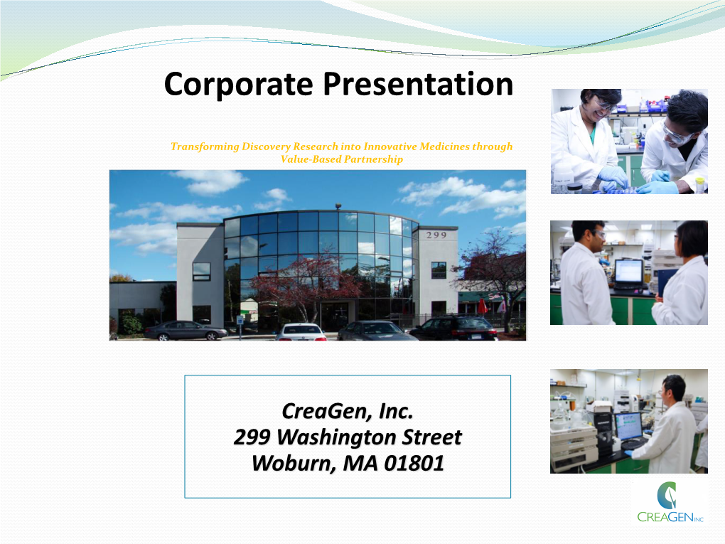 Corporate Presentation