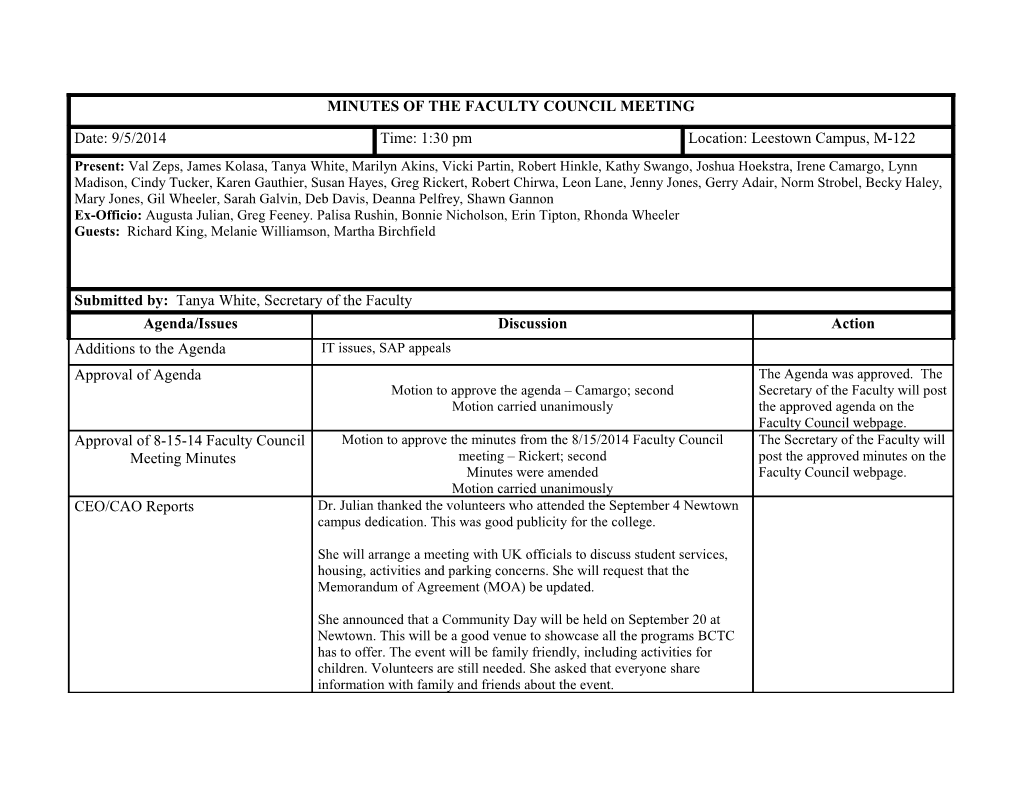 President S Cabinet Meeting Notes s1