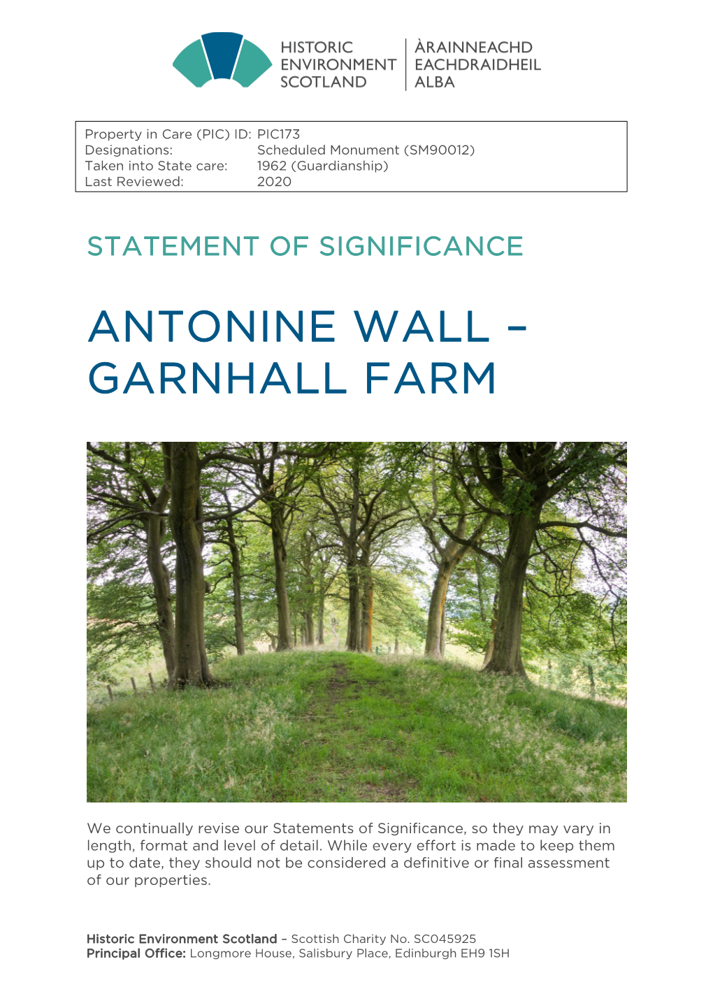 Antonine Wall – Garnhall Farm