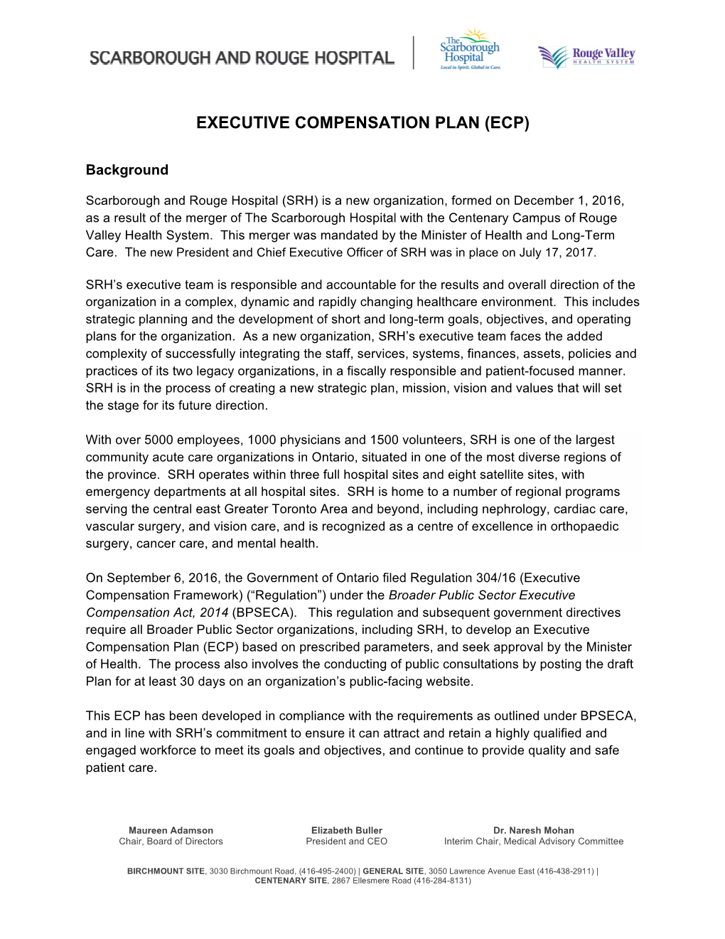 Executive Compensation Plan (Ecp)