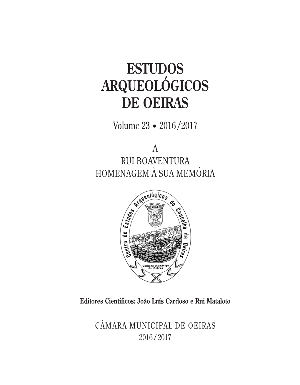 Estudos Arqueológicos De Oeiras