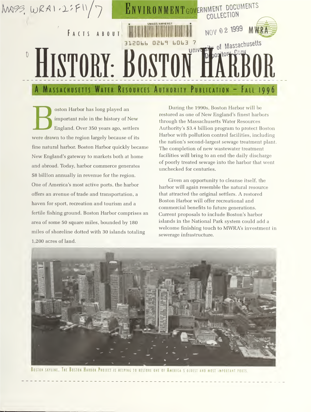 Facts About History : Boston Harbor