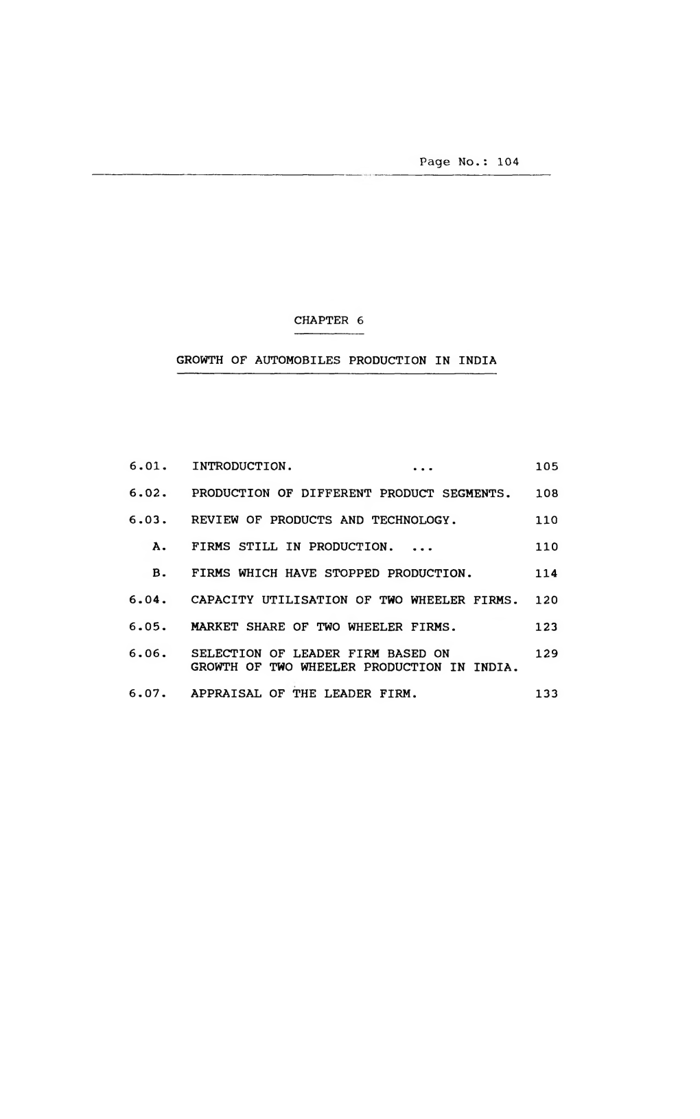 Chapter 6 Growth of Automobiles Production In