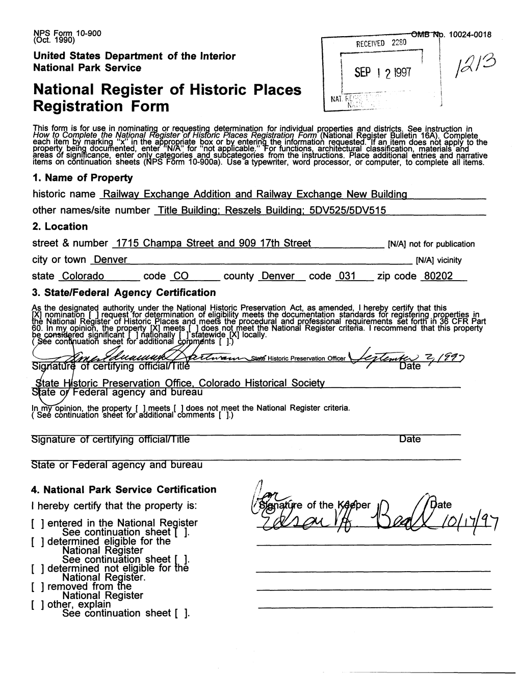 National Register of Historic Places Registration Form