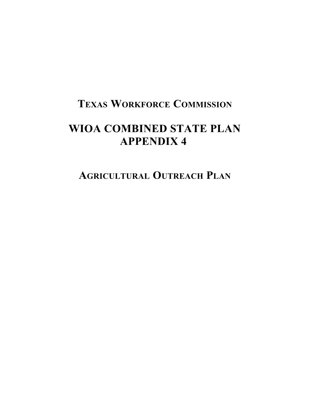 Commission Meeting Materials November 3, 2015 9:00 A.M. - Combined State Plan for Workforce