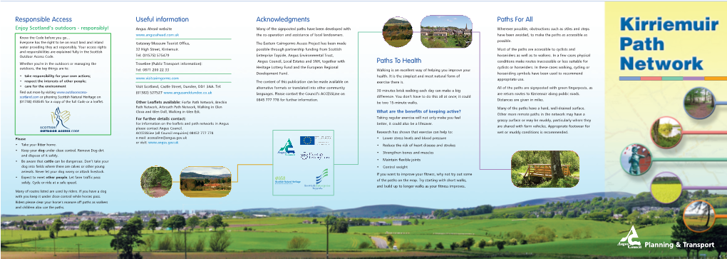 Kirriemuir Path Network.Pdf