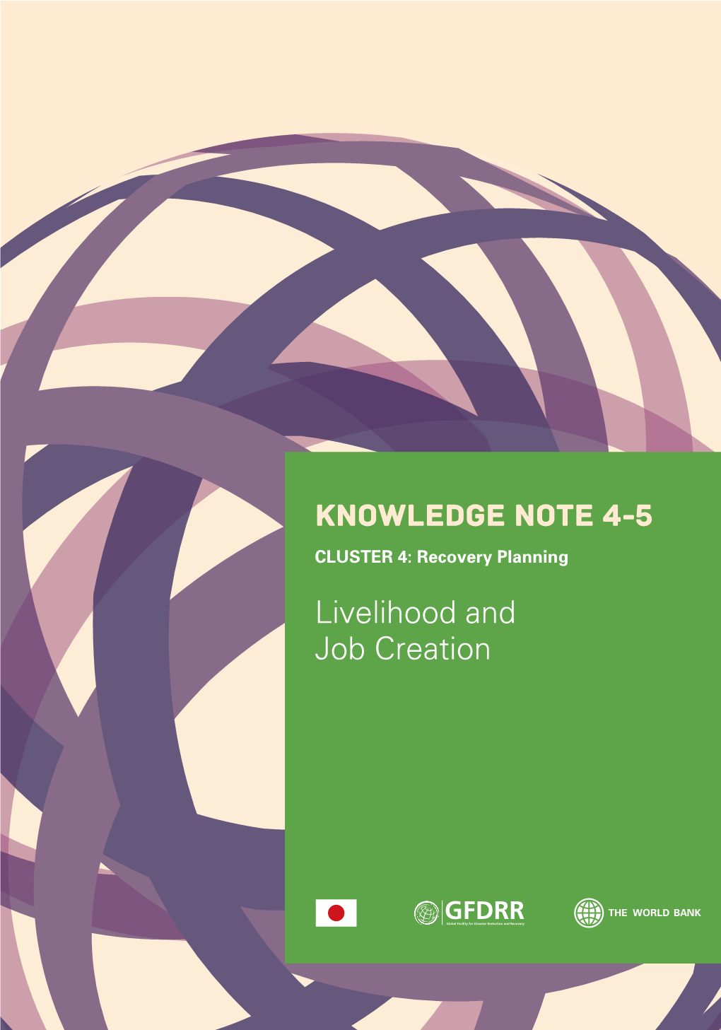 KNOWLEDGE NOTE 4-5 Livelihood and Job Creation