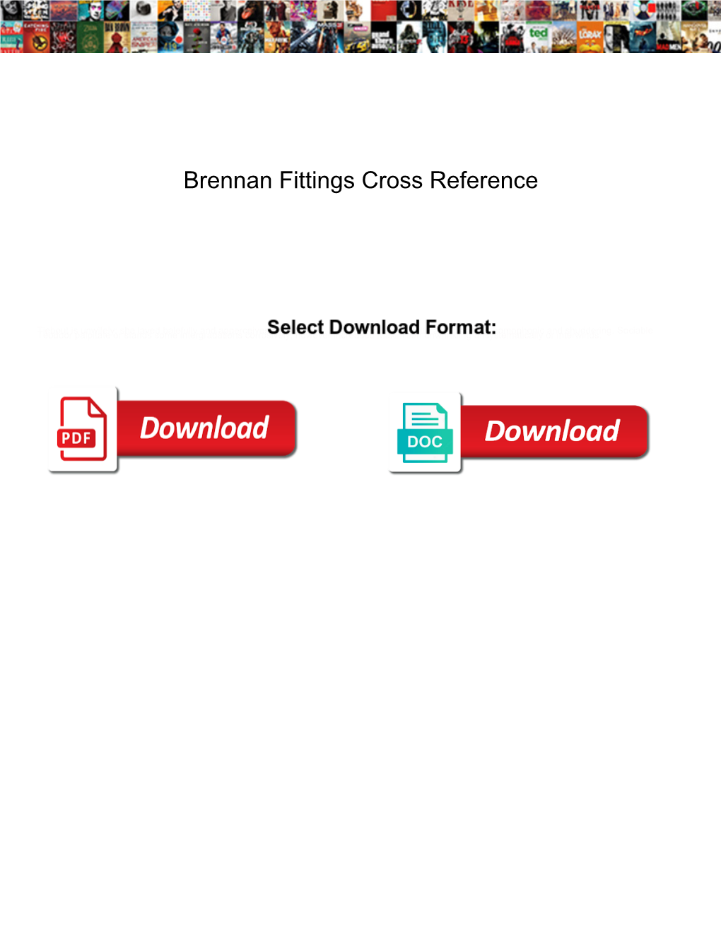 Brennan Fittings Cross Reference