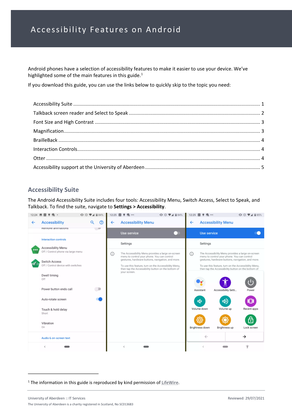 AT14: Accessibility Features for Android