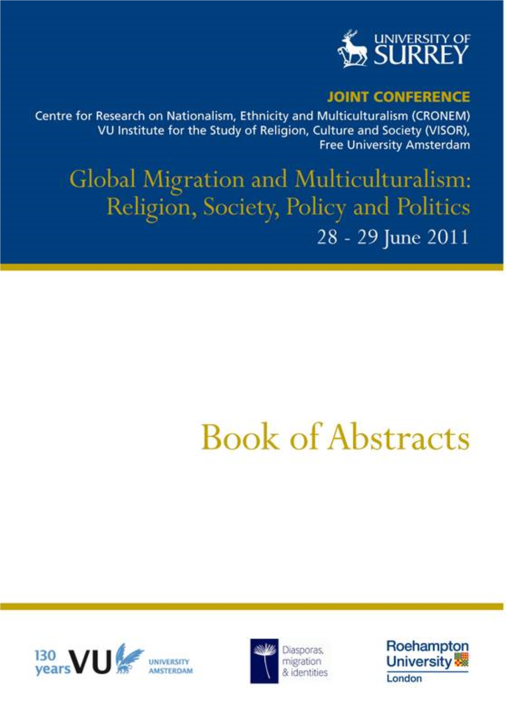 Global Migration and Multiculturalism: Religion