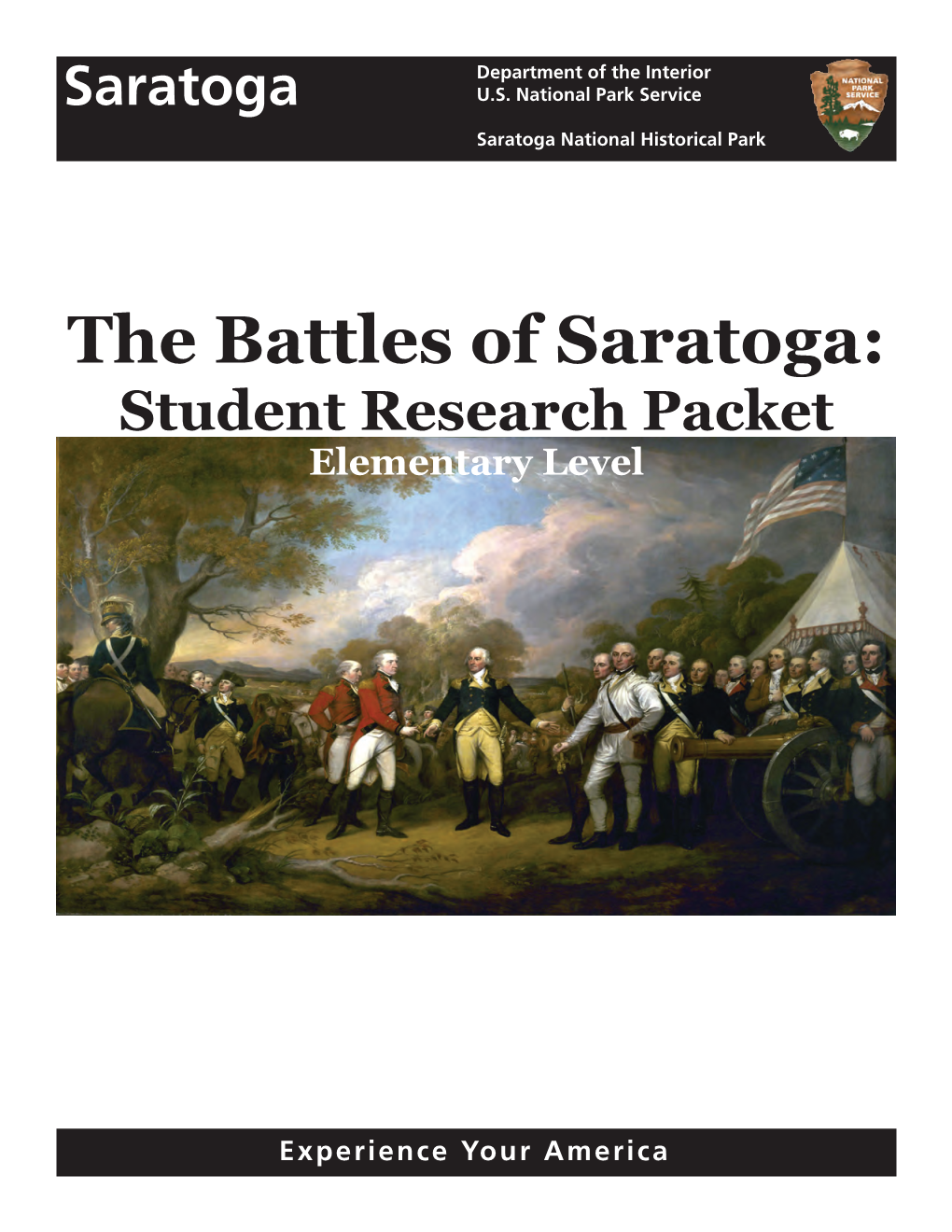 The Battles of Saratoga: Student Research Packet Elementary Level