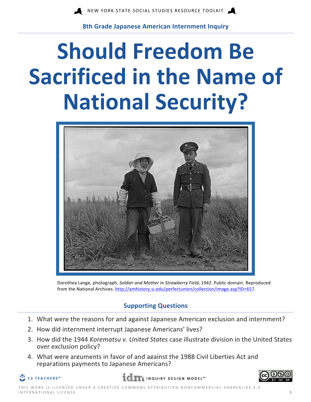 Should%Freedom%Be% Sacrificed%In%The%Name%Of% National%Security?%