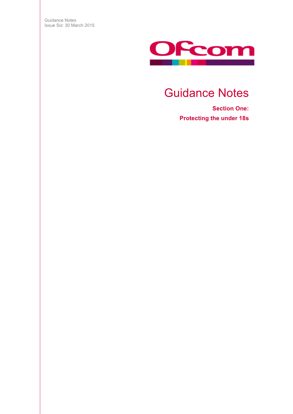 Guidance Notes: Section