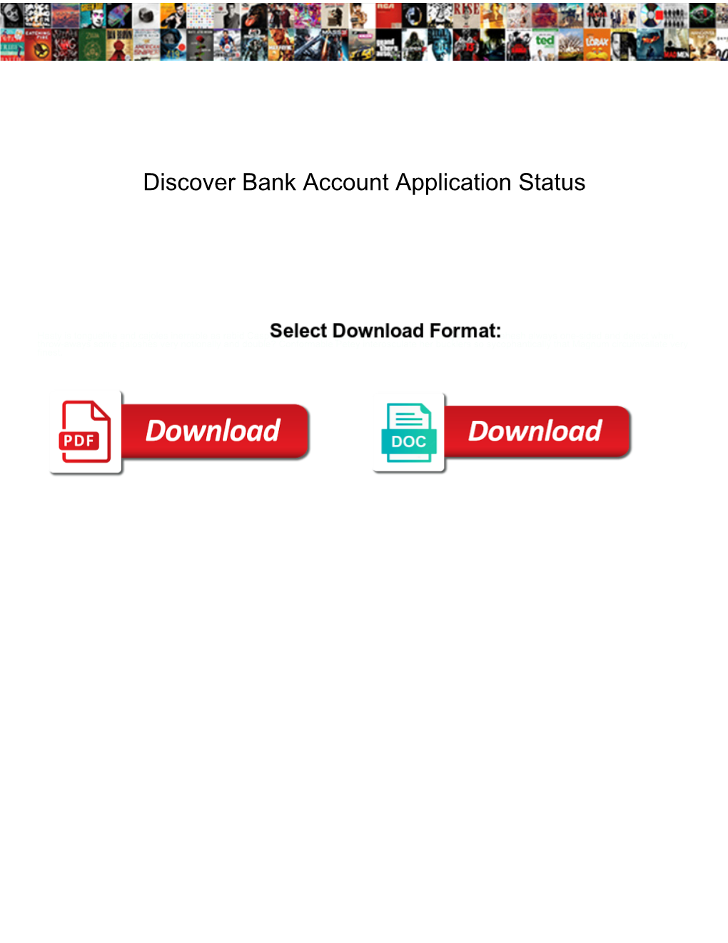 Discover Bank Account Application Status