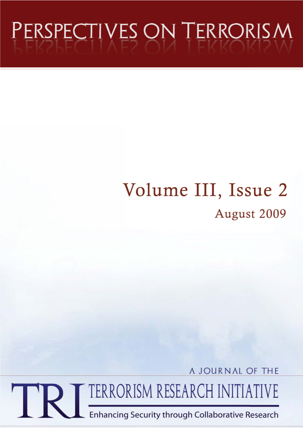 PERSPECTIVES on TERRORISM Volume 3, Issue 2