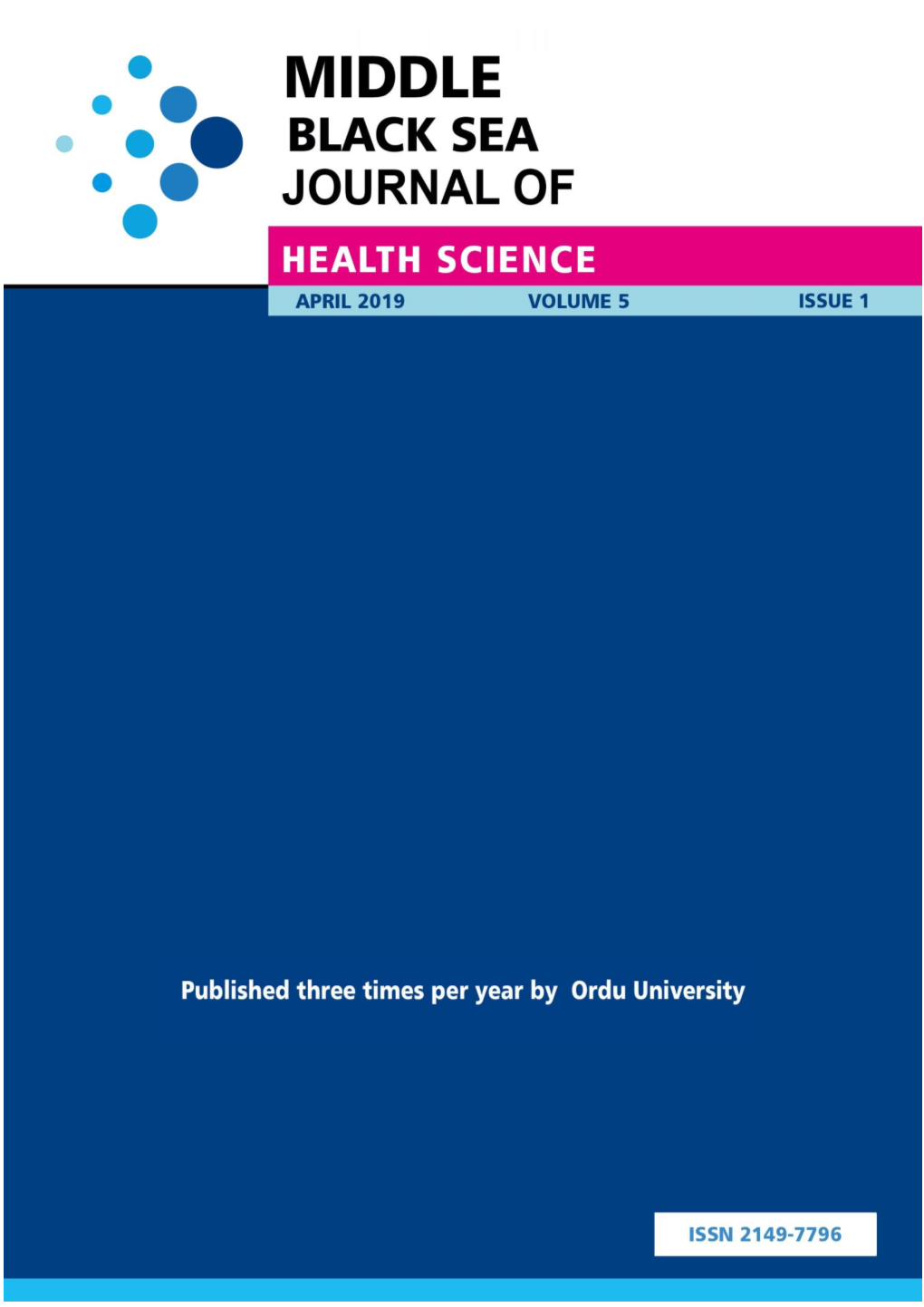 Middle Black Sea Journal of Health Science