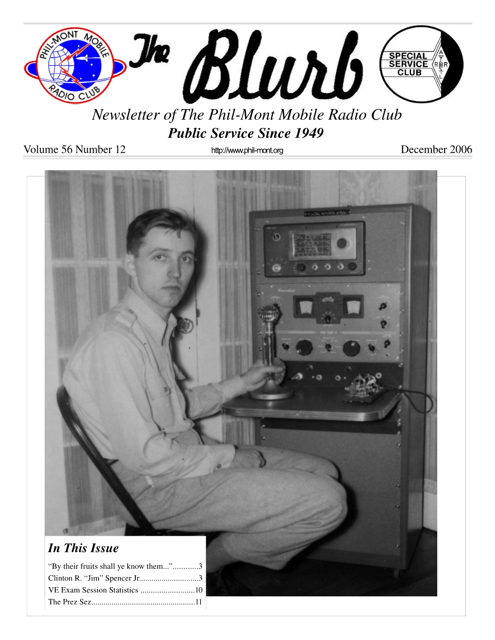 Newsletter of the Philmont Mobile Radio Club