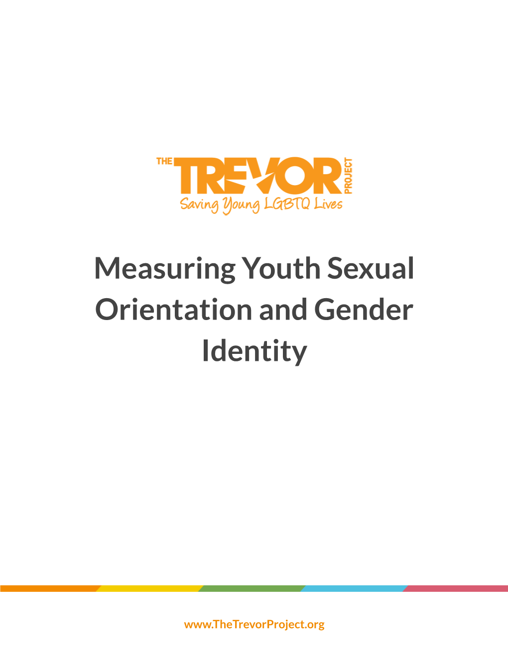 Measuring Youth Sexual Orientation and Gender Identity